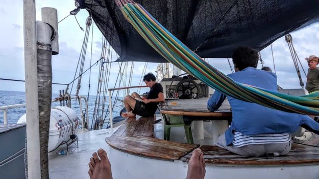 The Stahlratte from Panama to Cartagena, Colombia