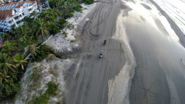 Testing the AirDog Drone out in Cartagena.