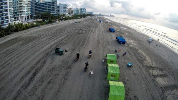 Testing the AirDog Drone out in Cartagena.