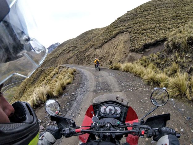 on the way to Yungas Road - The Death Road Bolivia by Motorbike