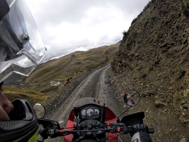 on the way to Yungas Road - The Death Road Bolivia by Motorbike