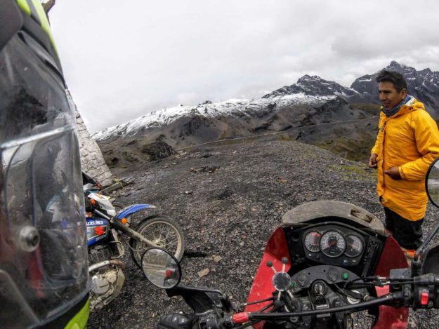 on the way to Yungas Road - The Death Road Bolivia by Motorbike