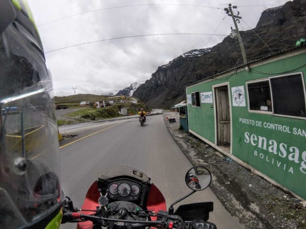 on the way to Yungas Road - The Death Road Bolivia by Motorbike