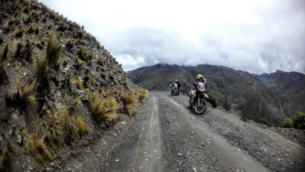 on the way to Yungas Road - The Death Road Bolivia by Motorbike