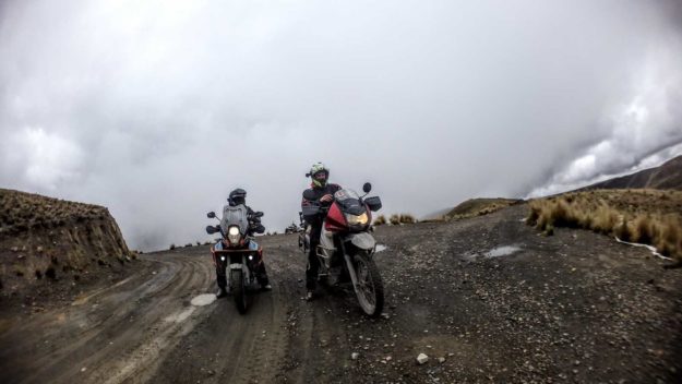 on the way to Yungas Road - The Death Road Bolivia by Motorbike