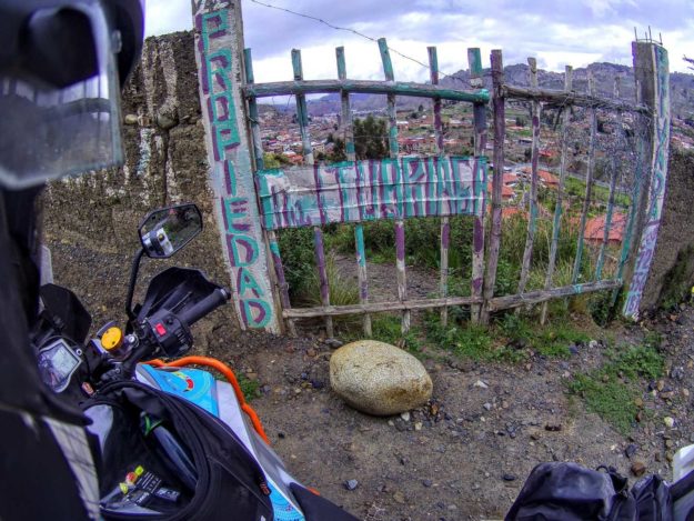 On the way to Yungas Road - The Death Road Bolivia by Motorbike