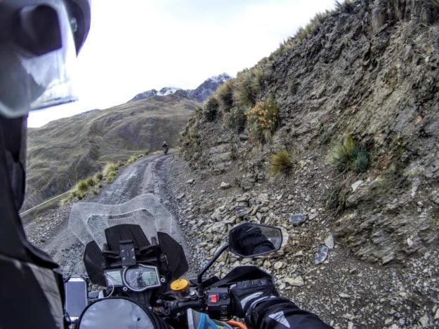 On the way to Yungas Road - The Death Road Bolivia by Motorbike