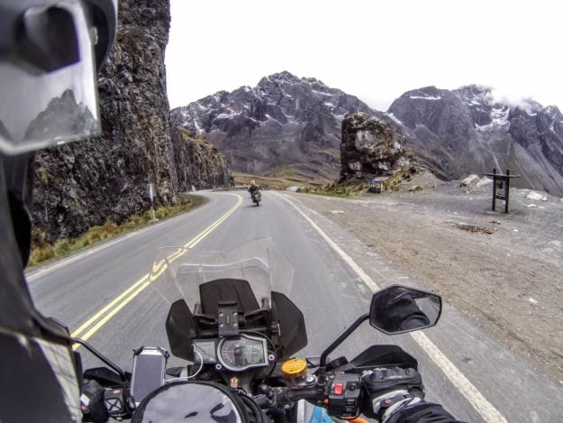 On the way to Yungas Road - The Death Road Bolivia by Motorbike