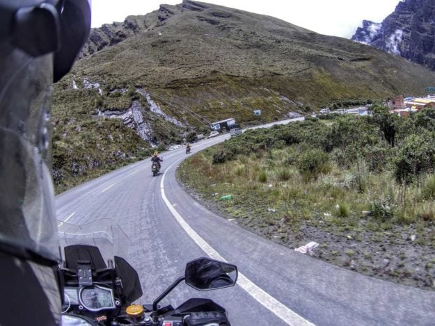 On the way to Yungas Road - The Death Road Bolivia by Motorbike
