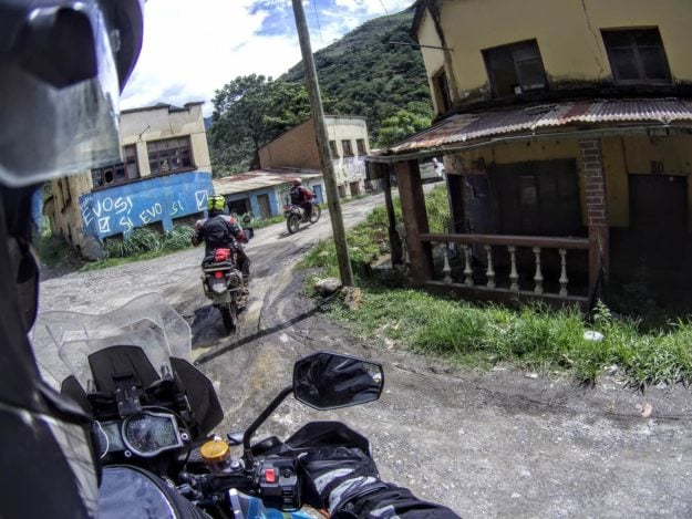 On the way to Yungas Road - The Death Road Bolivia by Motorbike
