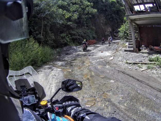 On the way to Yungas Road - The Death Road Bolivia by Motorbike