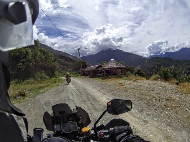 On the way to Yungas Road - The Death Road Bolivia by Motorbike