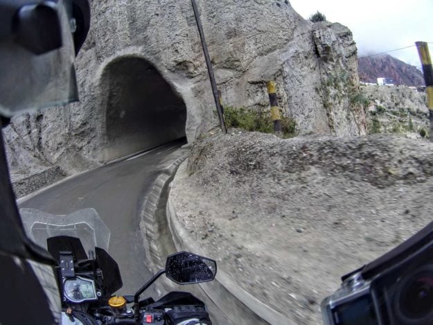 On the way to Yungas Road - The Death Road Bolivia by Motorbike