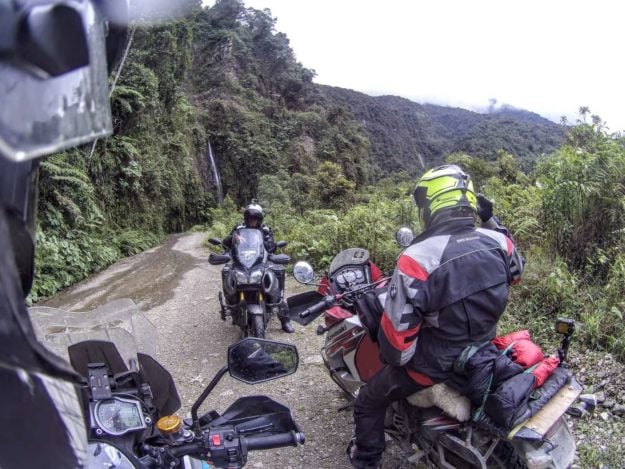 On the way to Yungas Road - The Death Road Bolivia by Motorbike