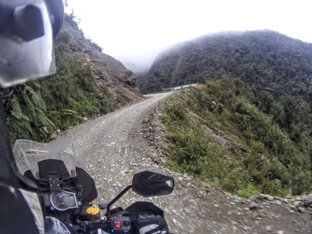 On the way to Yungas Road - The Death Road Bolivia by Motorbike