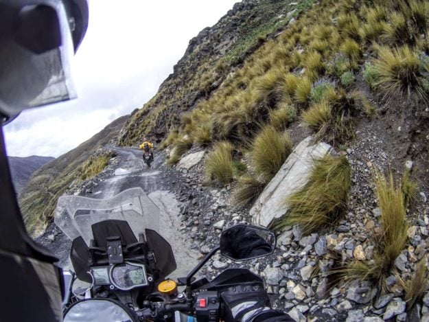 On the way to Yungas Road - The Death Road Bolivia by Motorbike
