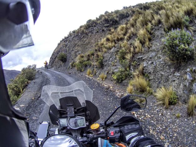 On the way to Yungas Road - The Death Road Bolivia by Motorbike