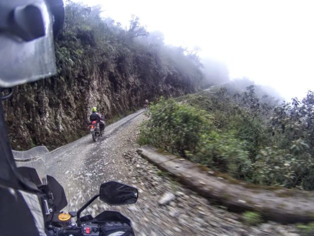 On the way to Yungas Road - The Death Road Bolivia by Motorbike