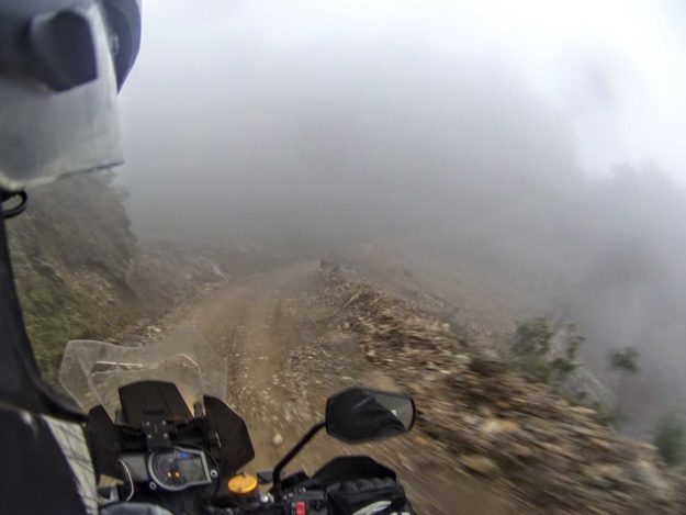 On the way to Yungas Road - The Death Road Bolivia by Motorbike